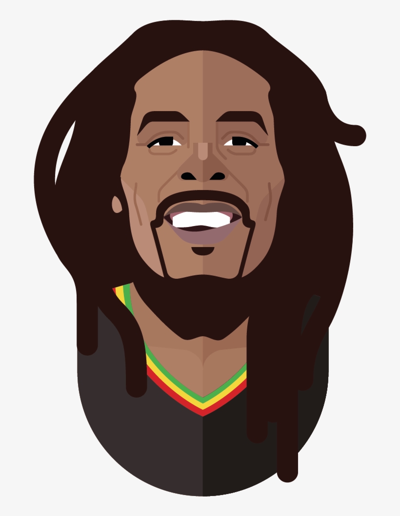 Bob Marley Poster - Illustration, transparent png download