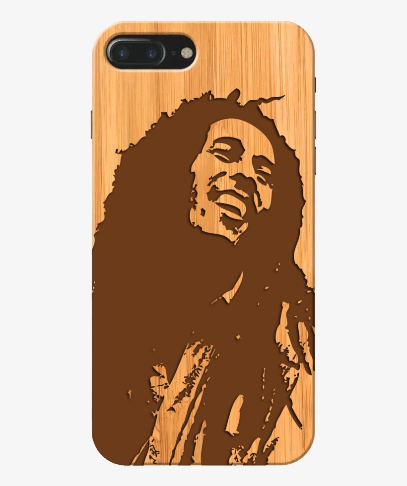 Bob Marley Wooden Phone Case - Bob Marley Sticker, transparent png download