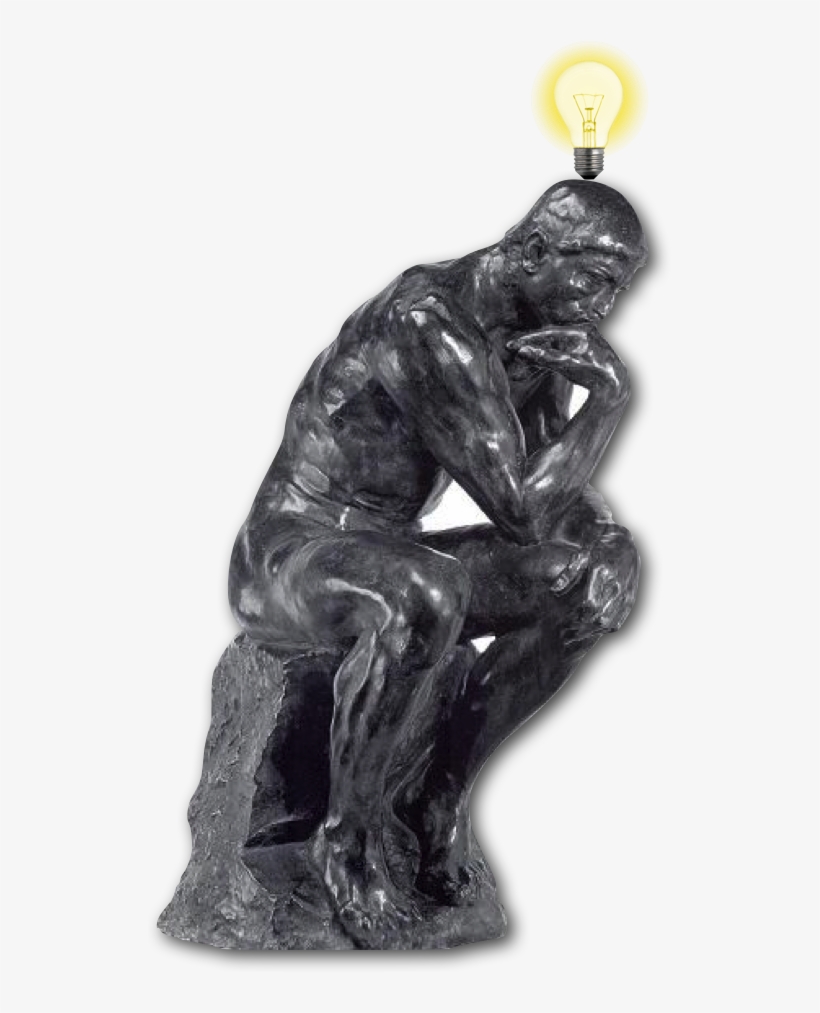 The Future Of Marketing Automation From 19 Key Thought - Rodin The Thinker, transparent png download