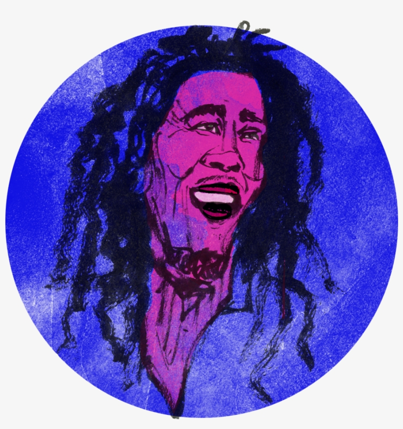 Bob Marley, Commissioned For An Aj Article - Visual Arts, transparent png download