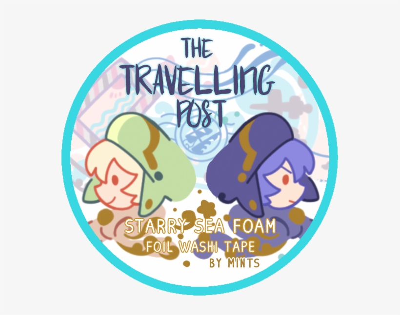 Starry Sea Foam Foil Washi Tape, transparent png download