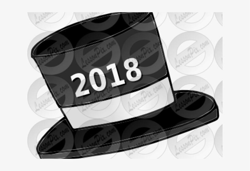 Hat Clipart New Year's - Label, transparent png download