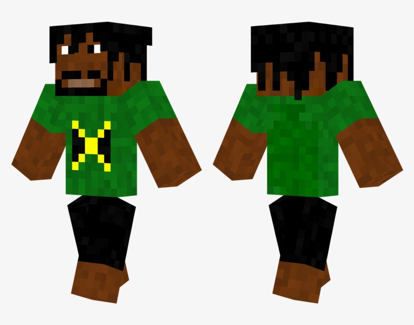Bob Marley - Green And Black Minecraft Skins, transparent png download