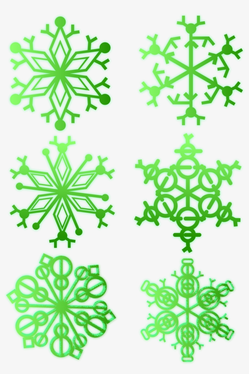 Green Snowflake Glow Fresh Png And Vector Image, transparent png download