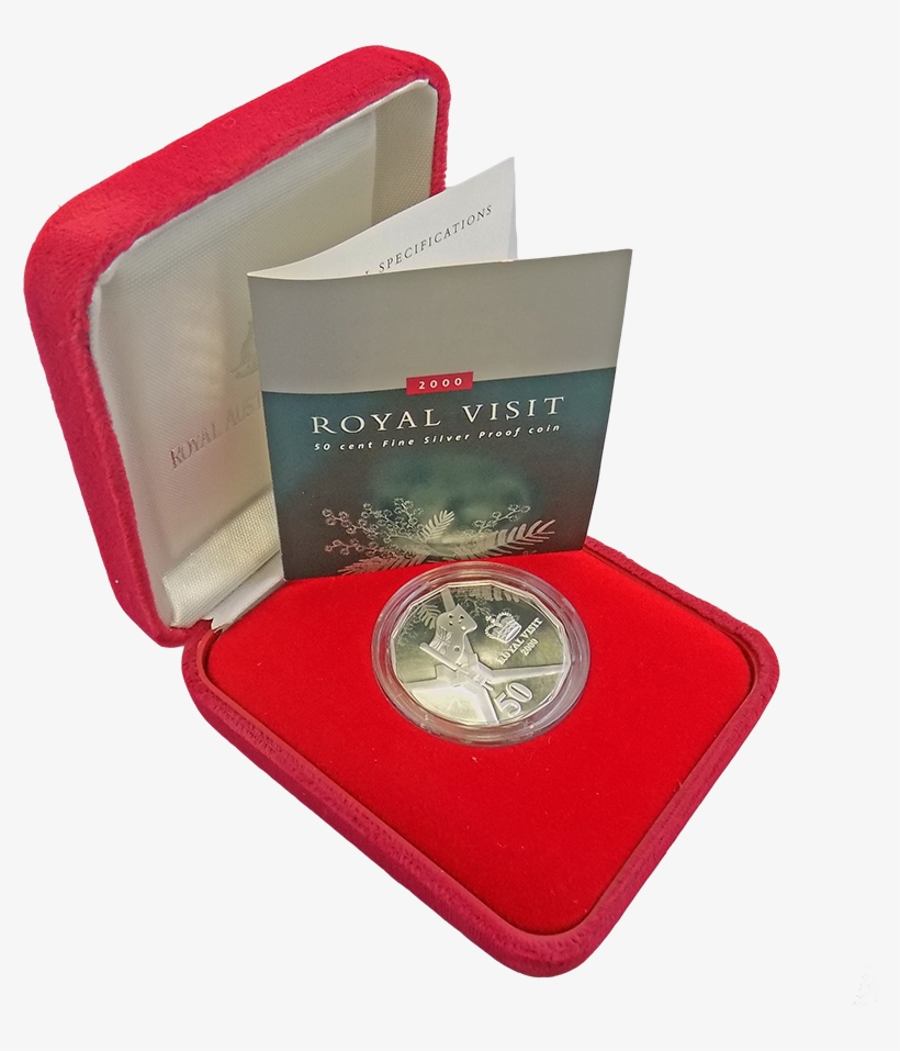 Pre-owned 2000 Australia Royal Visit 50 Cent Proof - Coin, transparent png download