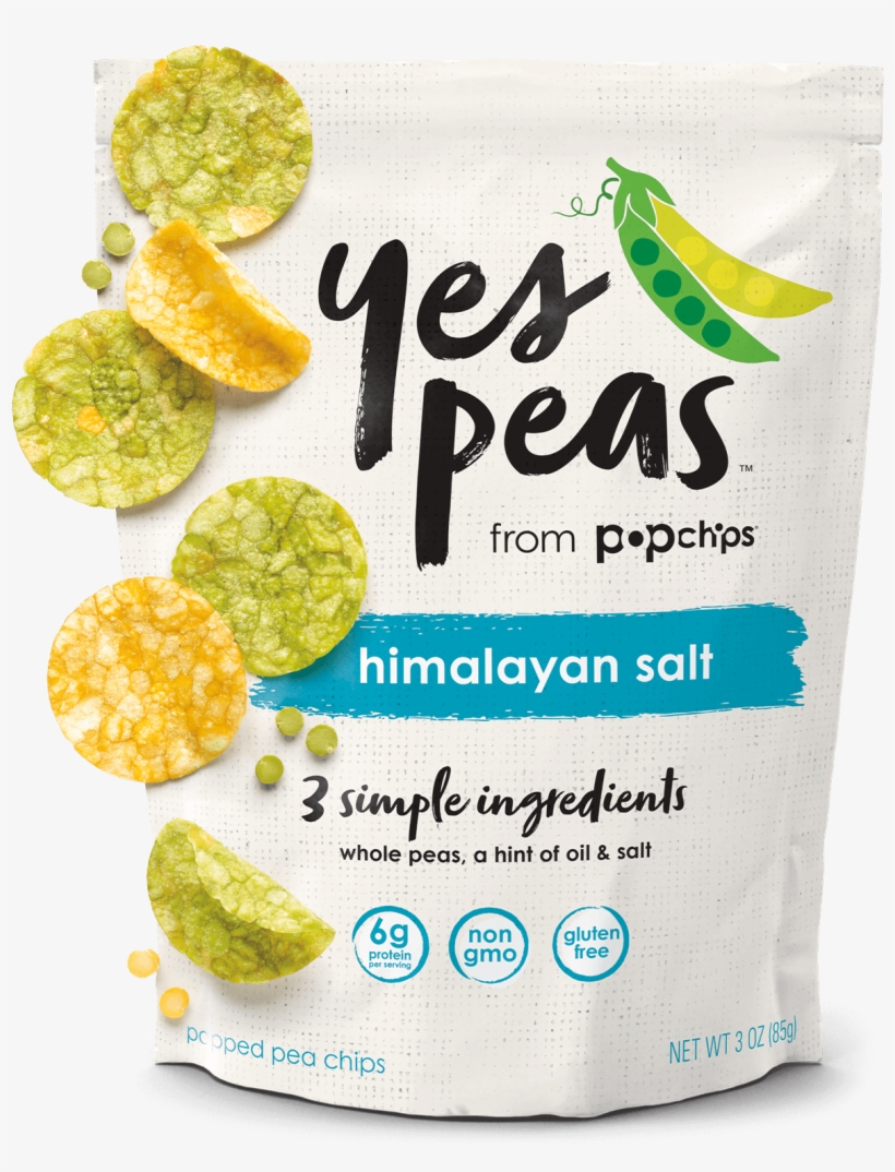 Yes Peas Salt 3oz Bag - Yes Peas From Popchips, transparent png download