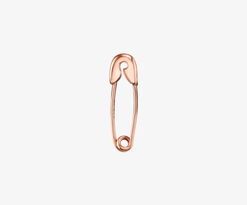 Small Safety Pin Earring - Ring, transparent png download