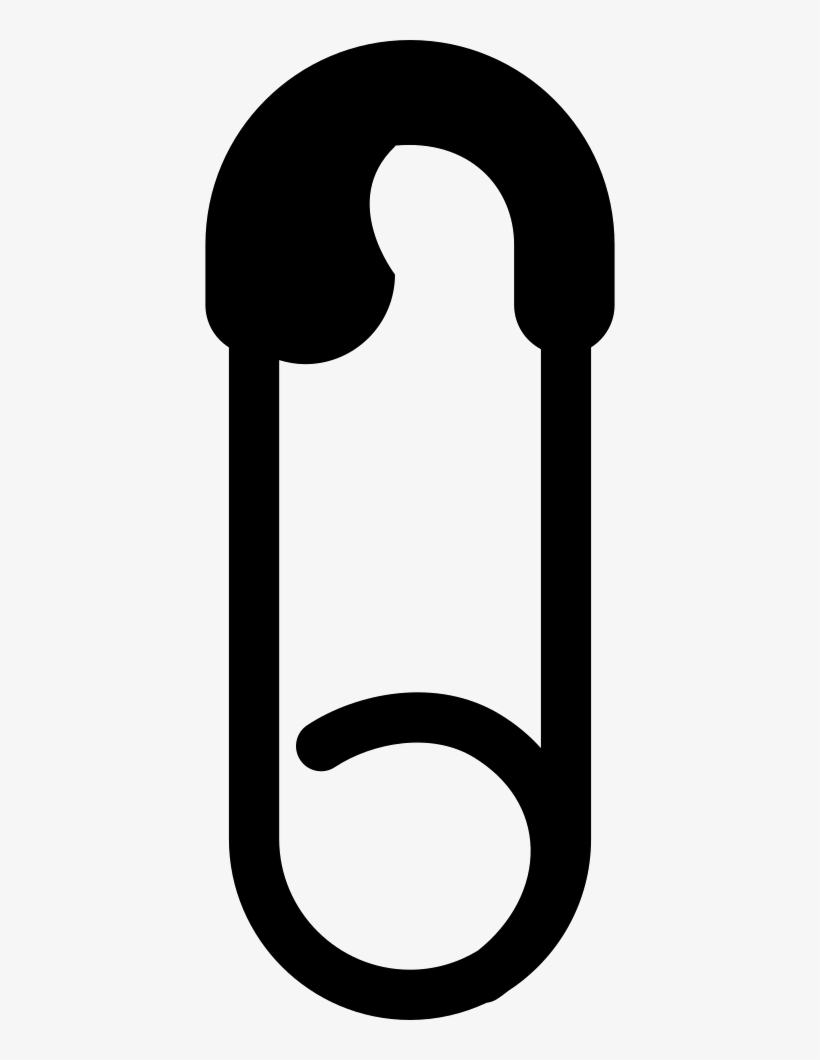 Safety Pin In Vertical Position Comments, transparent png download