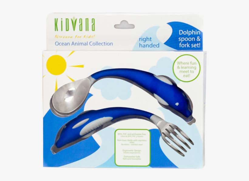 Blue Dolphin Cutlery Fork And Spoon Set - Cutlery, transparent png download