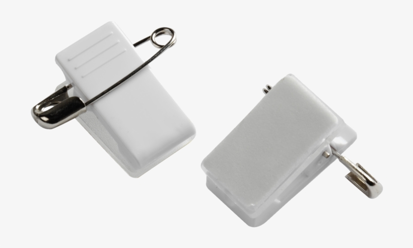 Idps7 White Plastic Crocodile Combination Clip & Safety - Name Tags Pins, transparent png download