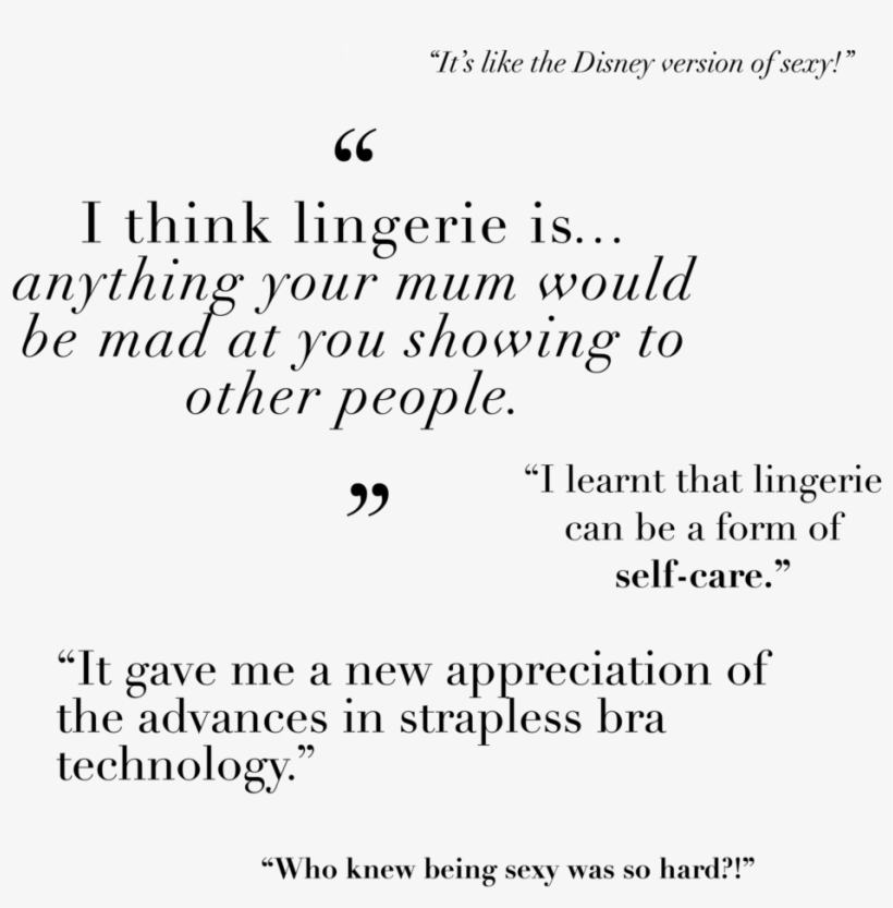 Lingerie Video Experiment Quotes Underwear Underpinnings, transparent png download