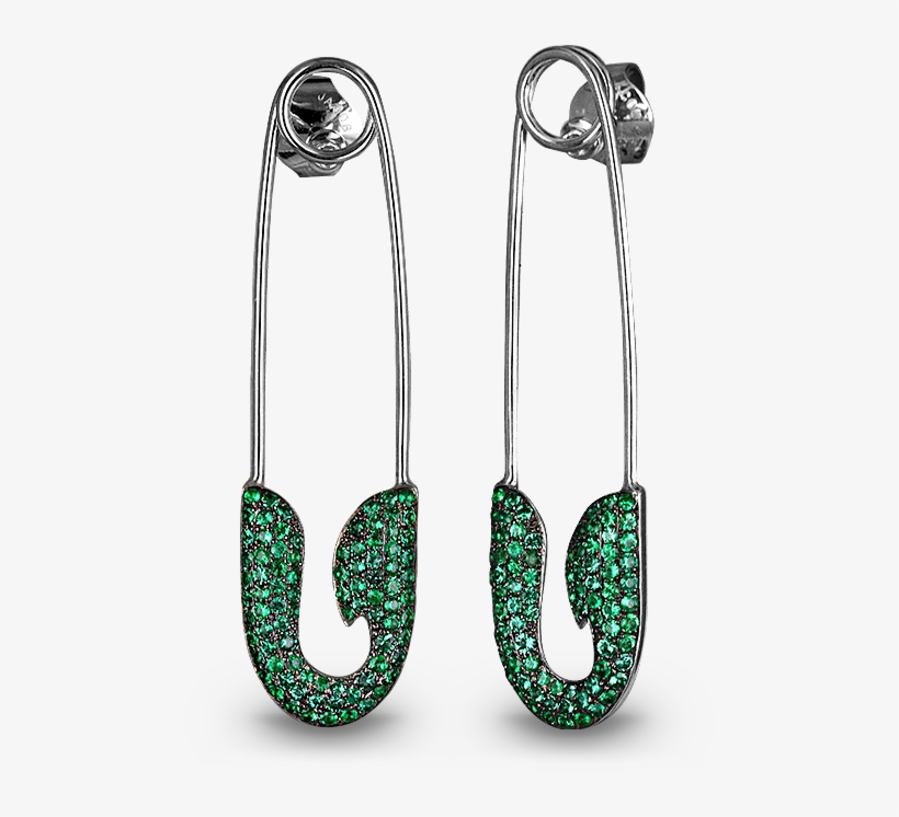 Safety Pin Earrings - Earrings, transparent png download