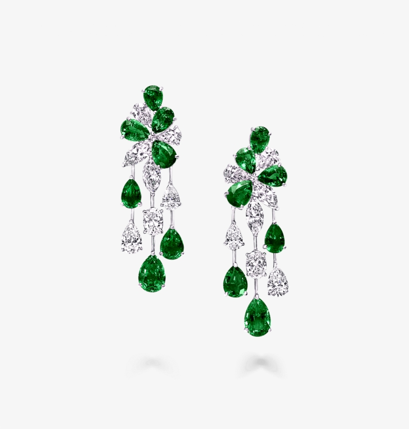 Discover Our Extraordinary Emerald And Diamond Earrings, - Earrings With Emerald And Diamond, transparent png download