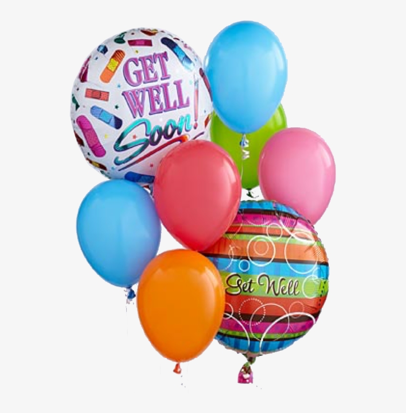 Image Of The Get Well Balloons - Feel Better Soon Balloons, transparent png download
