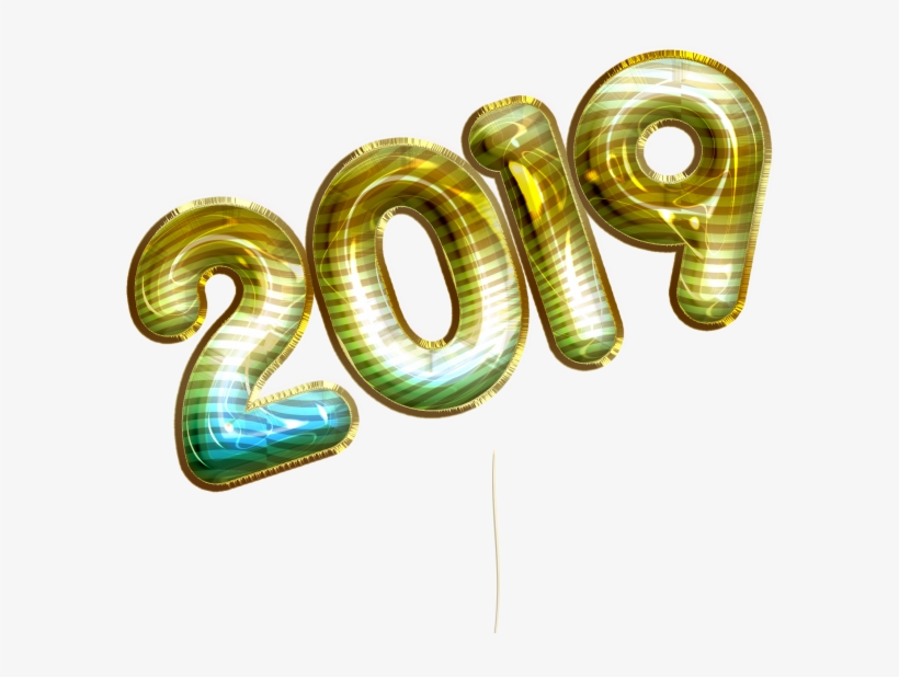 2019 Balloon Text - Style, transparent png download