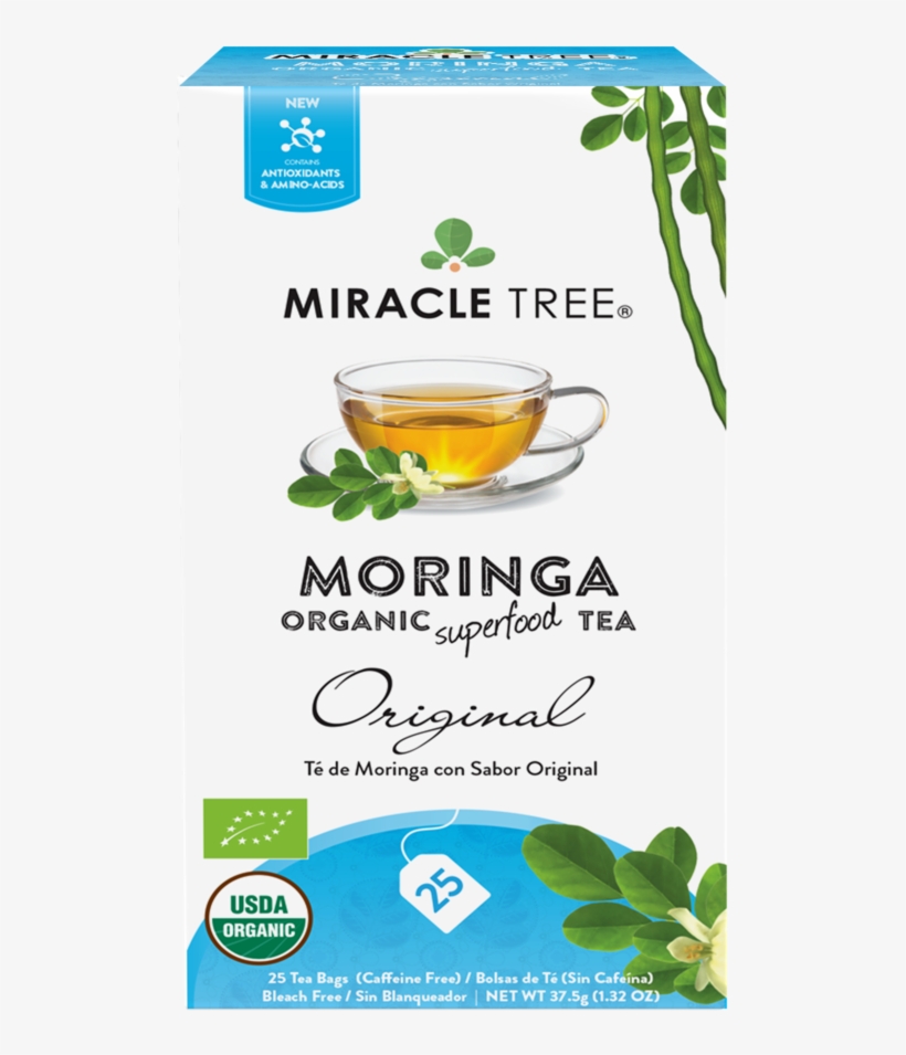 Miracle Tree - Miracle Tree Organic Moringa Superfood Tea, transparent png download
