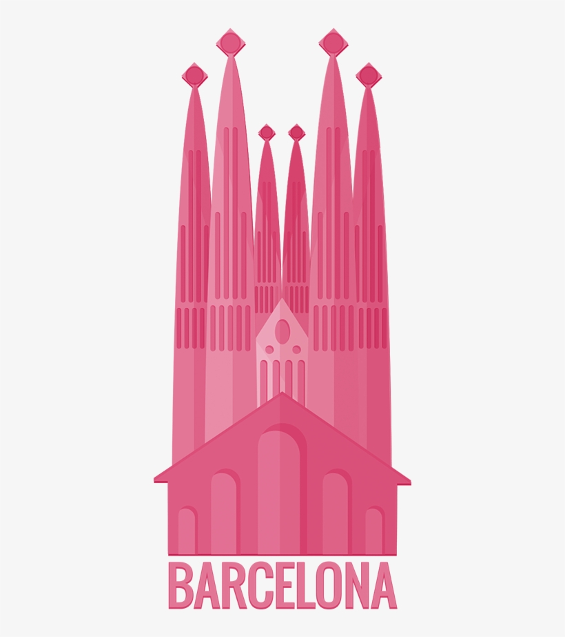 Barcelona Sagrada Familia Sticker - Architecture, transparent png download