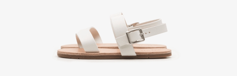 White Kids Sandals - Slide Sandal, transparent png download