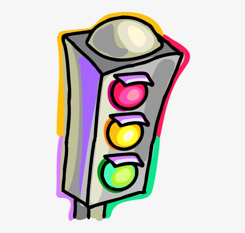 Vector Illustration Of Traffic Light Signals Or Stop, transparent png download