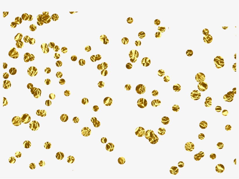 Transparent Confetti Gold Border, transparent png download