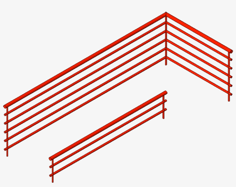 Railing - Wall - Type - Diagram, transparent png download