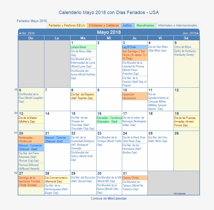 Holiday March 2019 Calendar, transparent png download