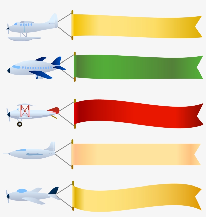 1596 X 1598 7 - Banner Plane Vector Png, transparent png download