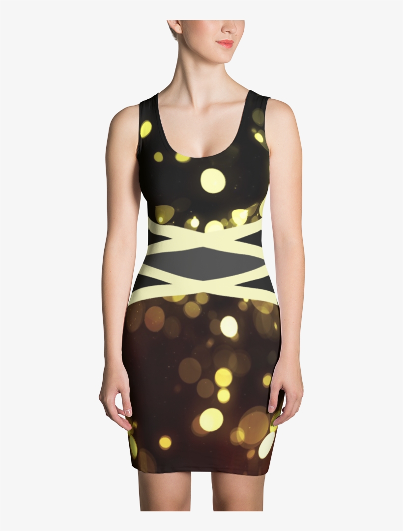 Ff Body Con Party Lights - Dress, transparent png download