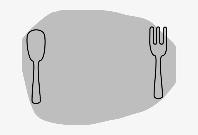 Dinner Plate Clipart Plate Silverware - Plate Clip Art, transparent png download