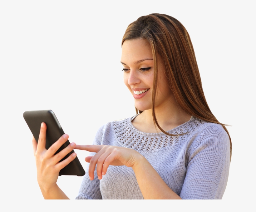 Texting On A Tablet, transparent png download
