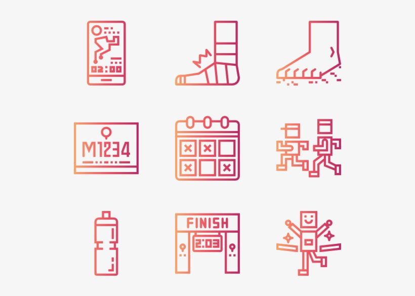 Running - Orange, transparent png download