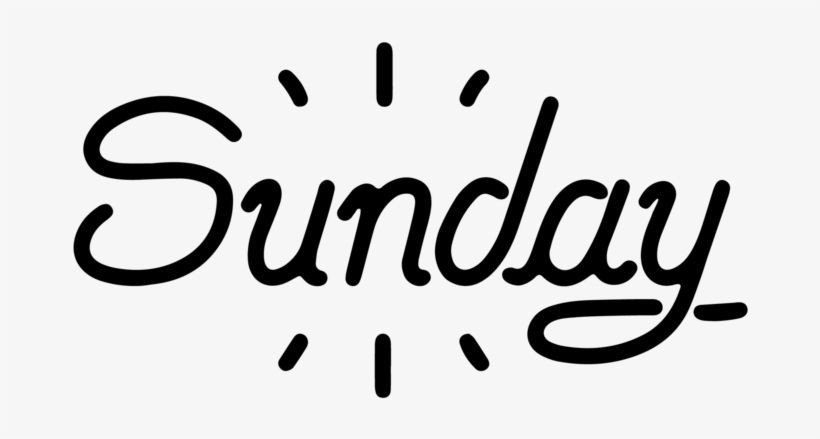 Sunday Logo Black-01 - Calligraphy, transparent png download