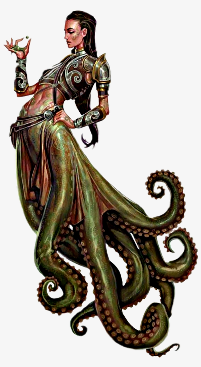 Mujer Sticker - Octopus Fantasy Race, transparent png download