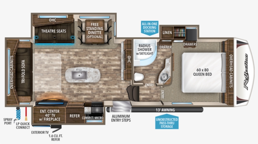 Reflection 29rs - 2018 Grand Design Reflection 311bhs, transparent png download