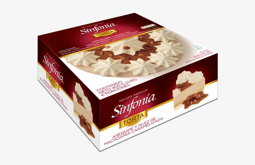 Torta Arequipe Y Nuez De Macadamia Caramelizada - Torta De Helado Sinfonia, transparent png download