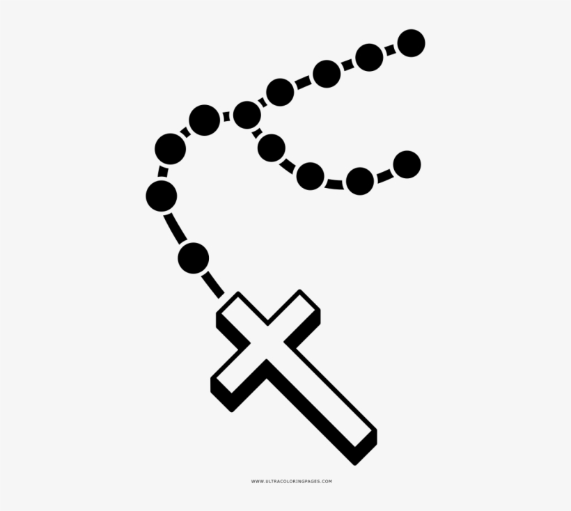 Rosario Dibujo Png - Dibujo De Un Rosario Png, transparent png download
