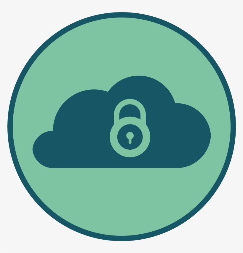 Secure Cloud Storage - Circle, transparent png download
