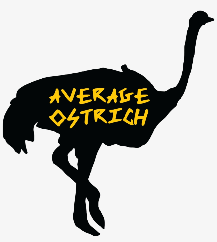 Ostrich Silhouette Transfer Sticker - Illustration, transparent png download