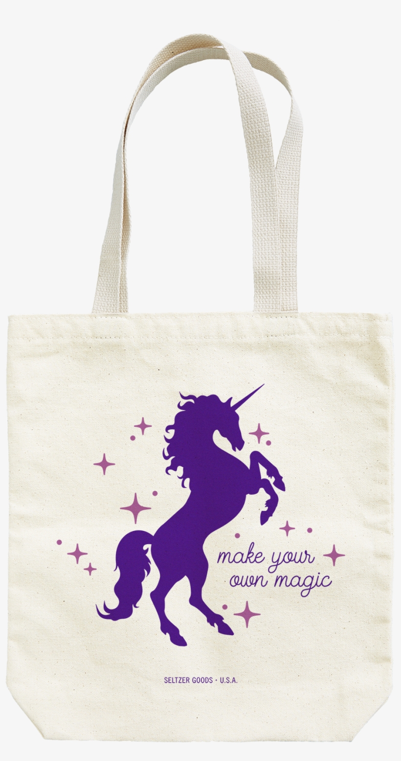 Unicorn Tote - Tote Bag, transparent png download