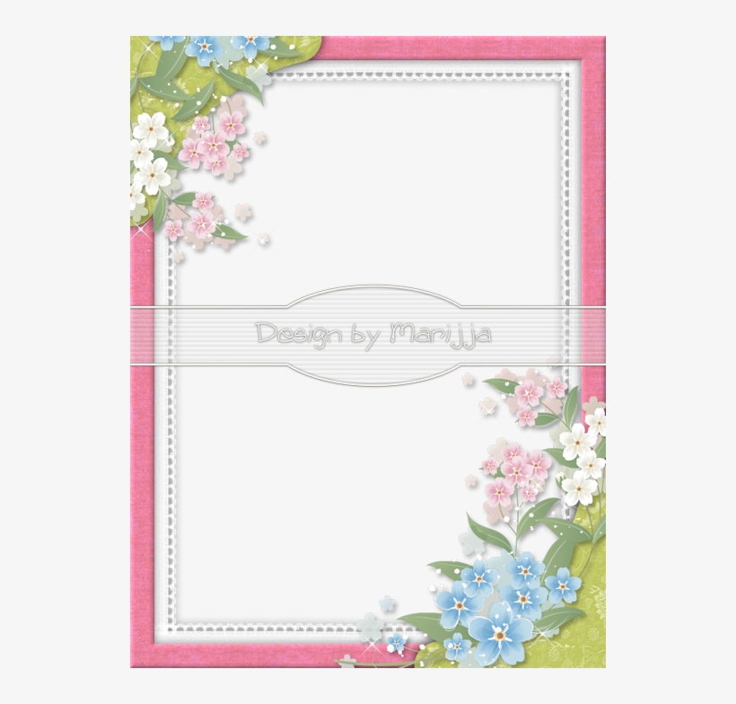 ~~pasztell Virágok~~pastel Flowers - Flower Photo Frame Png, transparent png download