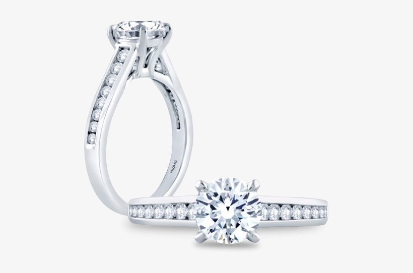 640 X 640 5 - Twisted Band Engagement Ring Cathedral, transparent png download