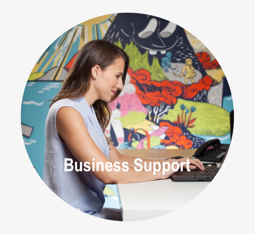 Business Support - Girl, transparent png download