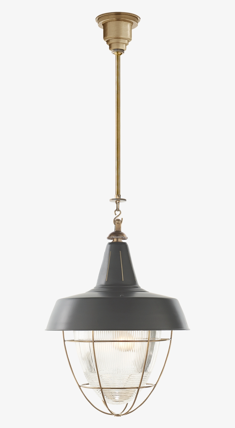 Henry Industrial Hanging Light In Polished Nickel And - Pendant Light, transparent png download