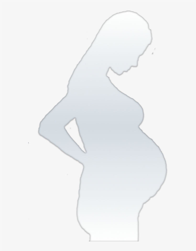 1 In - Силуэт Беременной Женщины Для Скрапбукинга, transparent png download