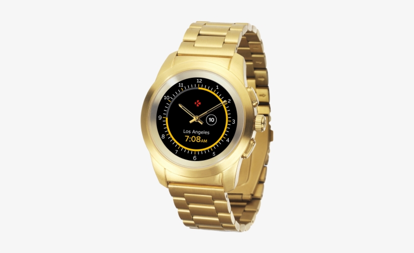 The World's First Hybrid Smartwatch Combining Mechanical - Mykronoz Rose Gold, transparent png download