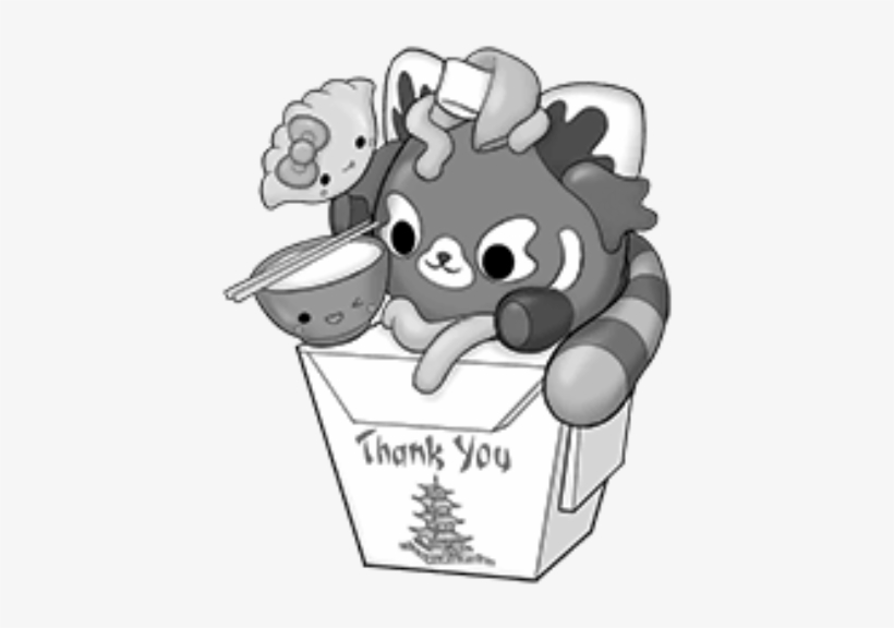 Riley Red Panda Bnw - Smooshy Mushy Riley Red Panda, transparent png download
