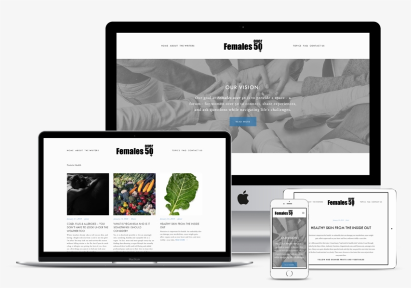 Females Over - Web Design, transparent png download