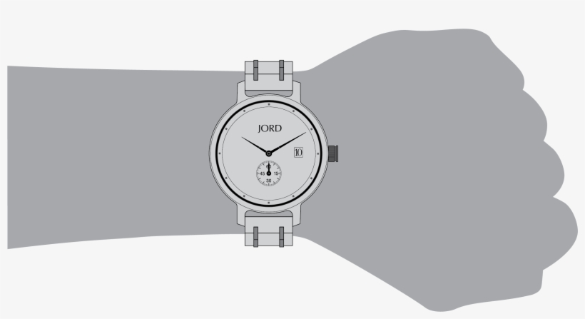 Wrist Sizing Reference - Analog Watch, transparent png download