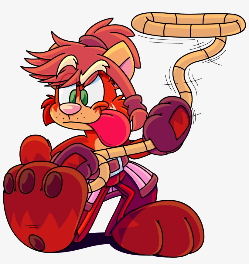 Wranglin' Red Panda - Cartoon, transparent png download