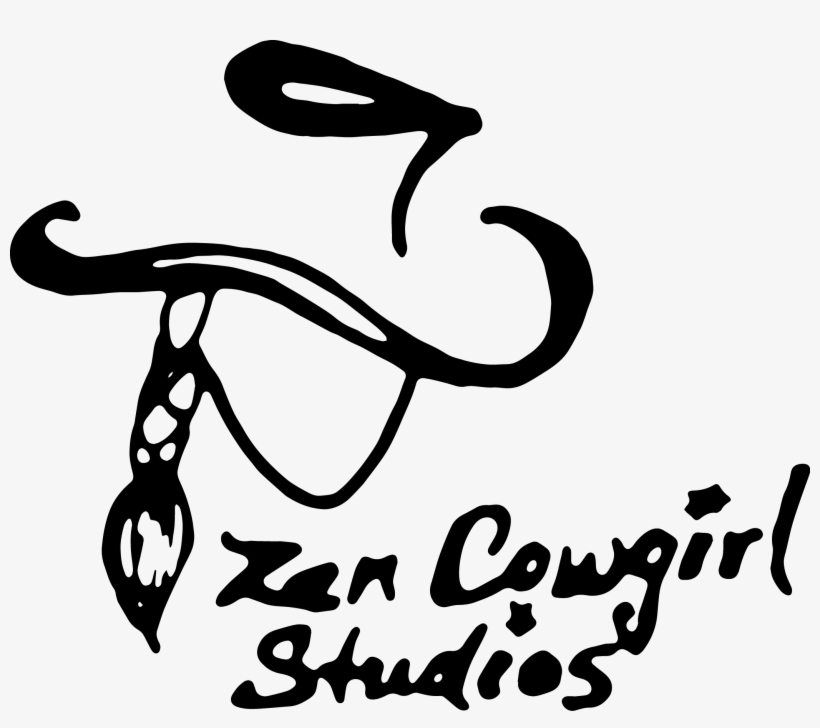 Zen Cowgirl Studios - Calligraphy, transparent png download
